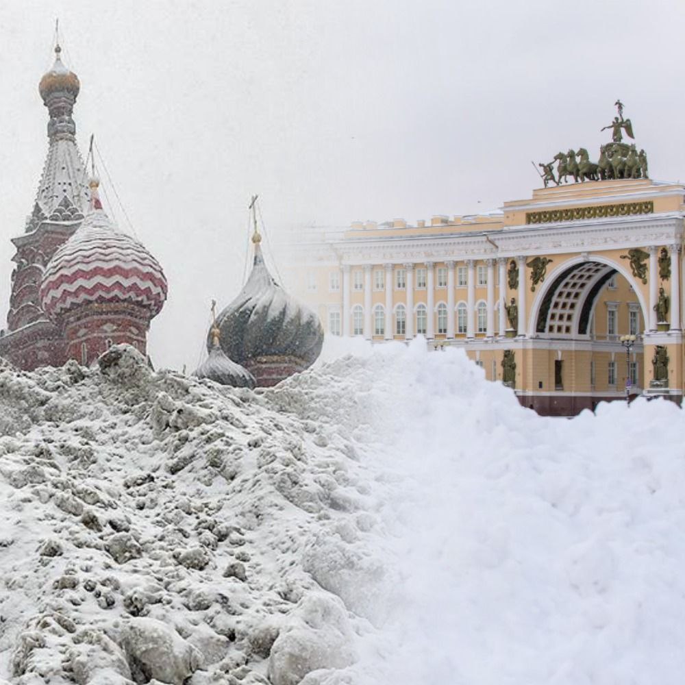 Москву засыпает снегом сегодня