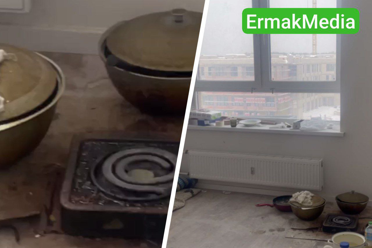 В несданных застройщиком квартирах живут строители 