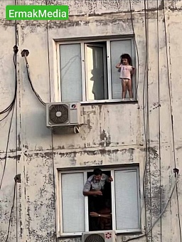 Захватывающие дух кадры с карниза 9-го этажа