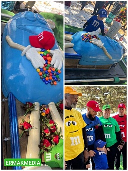 Женщину похоронили в гробу в форме M&M's