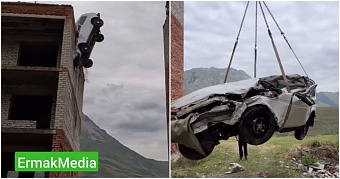 Блогер-каскадер, совершая трюк упал с высоты 4 этажа