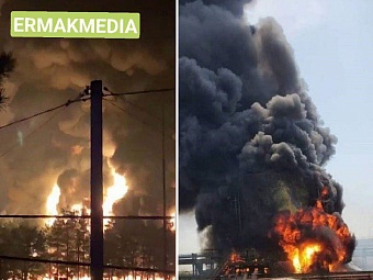 Под Брянском горят нефтепродукты 