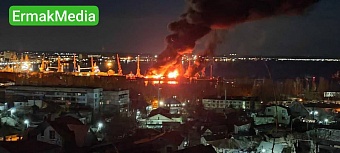 Мощная атака на Феодосию 