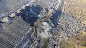 На свалке в Гатчине сошла «мусорная лавина» 