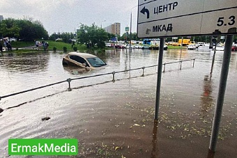 Последствия ливня в Москве