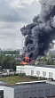Мощный пожар на нефтебазе в Санкт-Петербурге