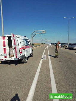 Пробка на Крымском мосту достигла 8 км 